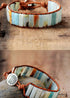 Boho Bracelet, Leather Wrap Bracelet, Blue Amazonite